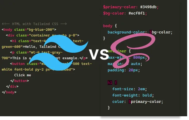 Tailwind CSS vs. SCSS : A Comprehensive Comparison 🎨💡